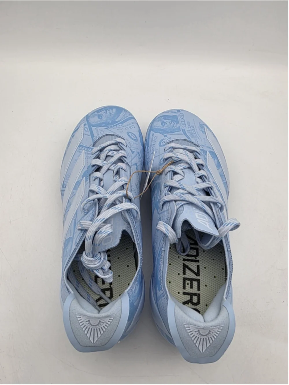 Adidas Adizero Electric II Cleats Currency Neutral Glow Blue 7.5M/8.5W JQ3981